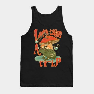 Let's Take a Trip Mushroom Frog Toad Tank Top